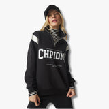 Half Zip Shoulder Stripe Track Suit for Female (Chpion)