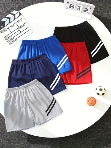 Pack of 5 Shorts For Kids Dry-Fit Fabric