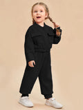 Premium Double pocket Zipper Tracksuit for Baby Girl