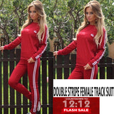 Double Strip Female Track Suit