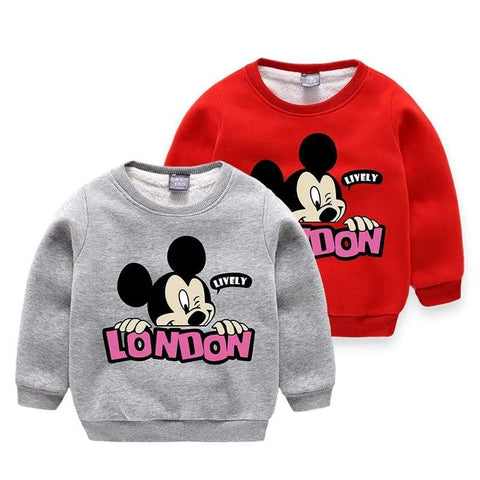 Pack of 2 Printed Sweat Shirts For Kids