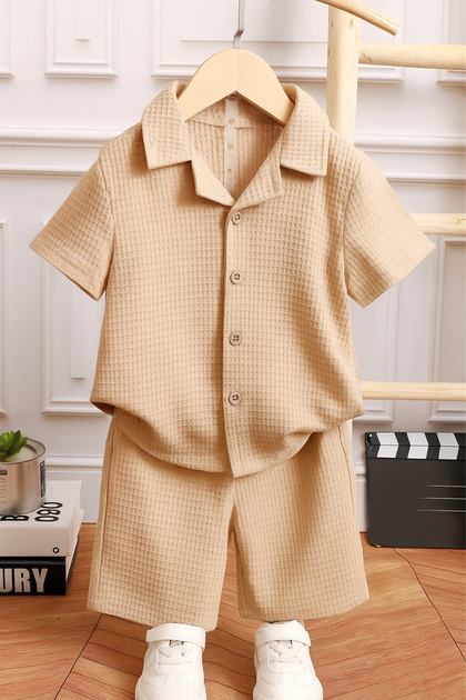 Kids Full Beige Summer Suit