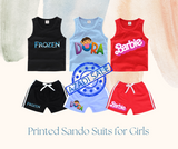 Pack of 3 Printed Sando Suits for Girls