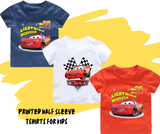 Pack of 3 Printed Half Sleeve Tshirts for Kids