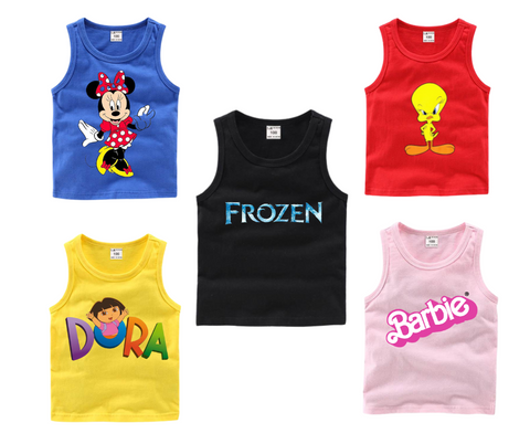Pack of 5 Printed Sando Tshirts