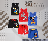Pack of 3 Printed Sando Suits for Kids