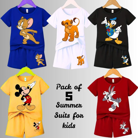 Pack of 5 Premium Summer Suits for Kids