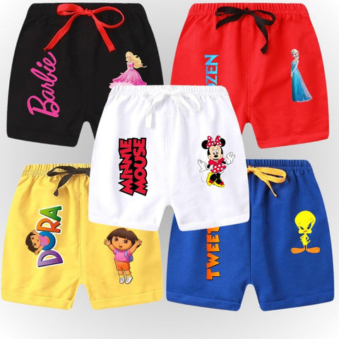 Pack of 5 Printed Shorts for Kids