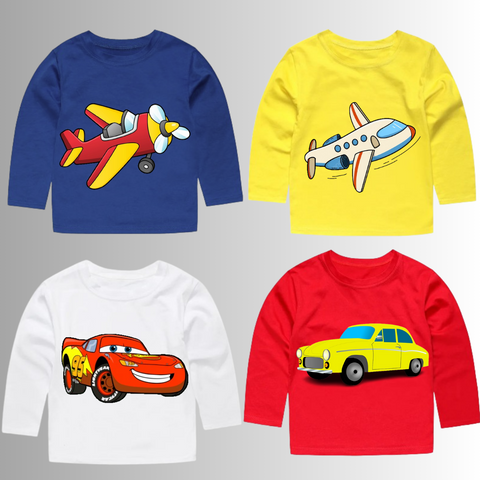 Pack of 4 Full Sleeve Tshirts for Kids