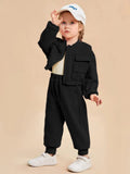Premium Double pocket Zipper Tracksuit for Baby Girl