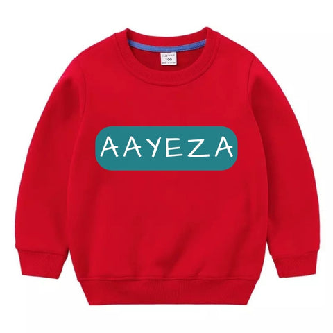 PRINT NAME ON SWEATSHIRTS (STYLE 102)