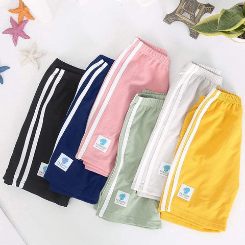 Pack of 5 Double Stripe Casual Shorts for Kids