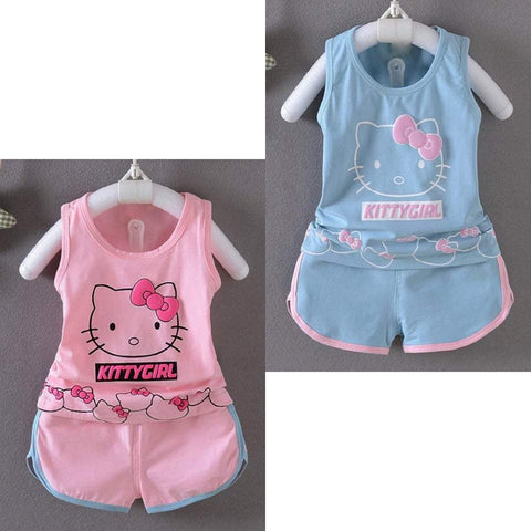 Buy 1 Get 1 Free Kitty Girl Sando Suits for Girls