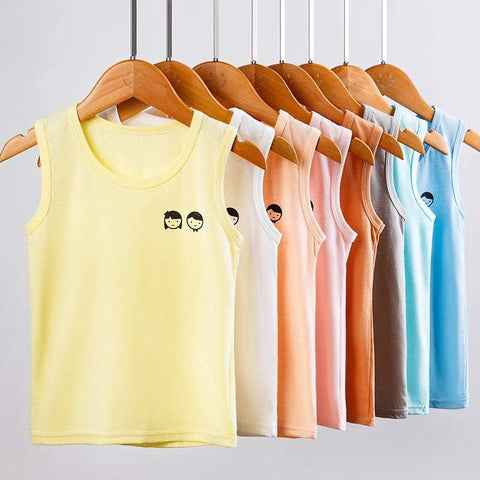 Pack of 5 CUTE Logo Printed Tank Tops for Kids