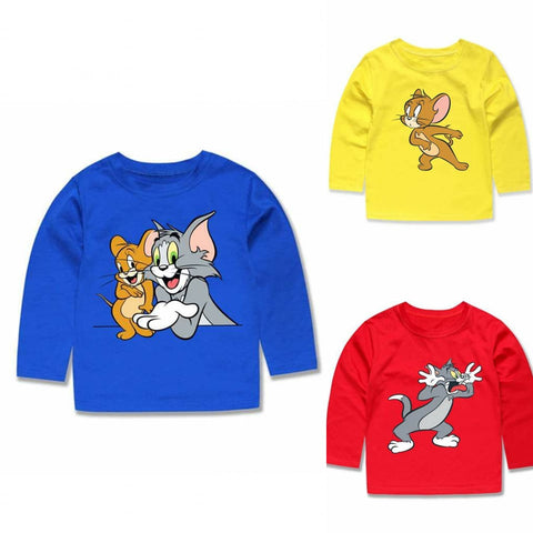 Pack of 3 Printed Full Sleeves Tshirts for Kids