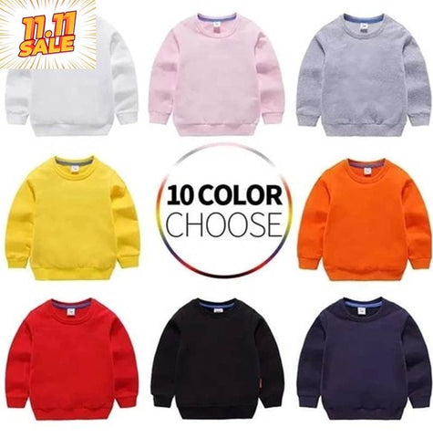 Pack of 3 Plain Sweat Shirts for Kids