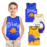 Buy 2 Get 1 Free Sando printed T Shirts for Kids (Dino Deal)