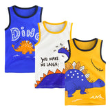 Buy 2 Get 1 Free Sando printed T Shirts for Kids (Dino Deal)