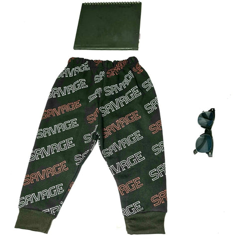 Pack of 2 Kids Printed Casual Trousers