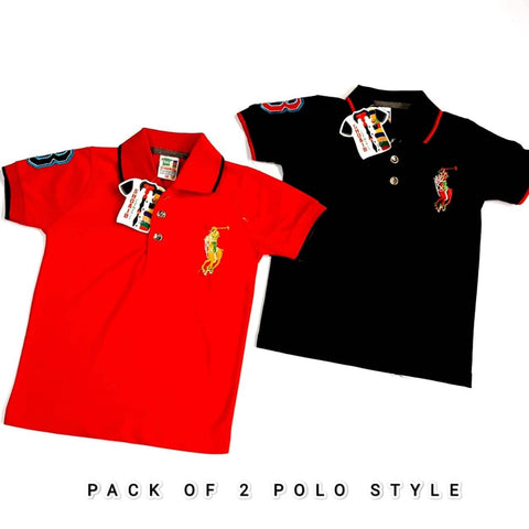 Pack of 2 Kids Polo Tshirts
