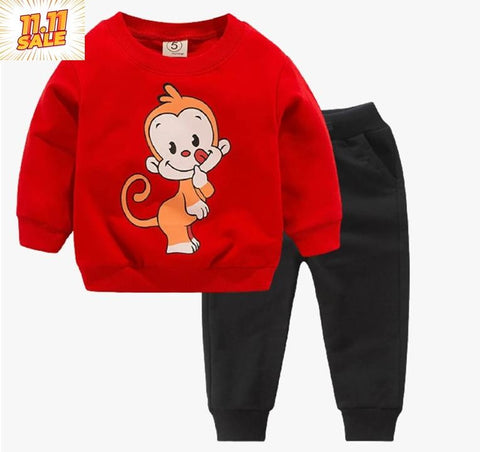 Red Monkey Track suit Kids