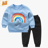 Blue Rainbow Track suit Kids