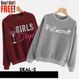 Buy 1 Get 1 Free Printed Sweat Shirts