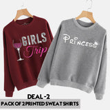 Pack of 2 PRINTED SWEAT SHIRTS