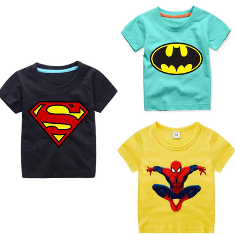 Pack of 3 Printed Half Sleeve T Shirts for Kids