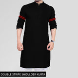 DOUBLE STRIPE SHOULDER KURTA