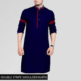 DOUBLE STRIPE SHOULDER KURTA