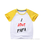 Customized Raglan Half Sleeve Tshirts for Kids