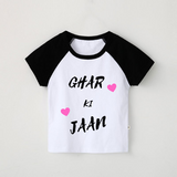 Customized Raglan Half Sleeve Tshirts for Kids