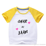 Customized Raglan Half Sleeve Tshirts for Kids