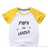 Customized Raglan Half Sleeve Tshirts for Kids