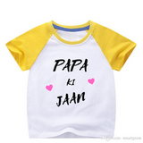 Customized Raglan Half Sleeve Tshirts for Kids