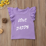 Customized Frill Sleeves Printed Top for Kids