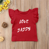 Customized Frill Sleeves Printed Top for Kids