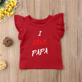 Customized Frill Sleeves Printed Top for Kids