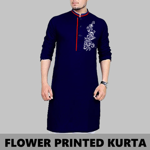 FLOWER PRINTED KURTA
