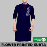 1 FLOWER PRINTED KURTA + ( 1 PAJAMA )