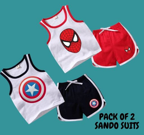 Pack of 2 Sando Suits for Kids