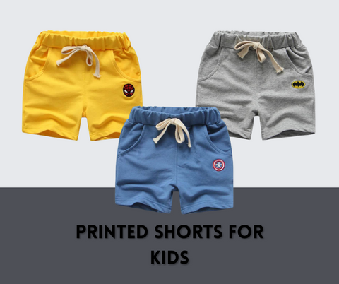 Pack of 3 Kids Super Hero Shorts with Pockets