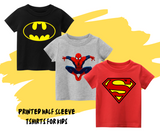 Pack of 3 Printed Half Sleeve Tshirts for Kids