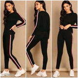 Red & White Stripe Track Suit