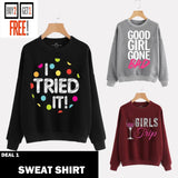 Buy 2 Get 1 Free Printed Sweat Shirts