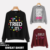 PACK OF 3 SWEAT SHIRTS ( DEAL 1 )