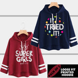 11-11 SALE: PACK OF 2 LOOSE FIT PRINTED HOODIE