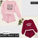 PACK OF 2 SHORT NIGHT SUIT DESIGN 3