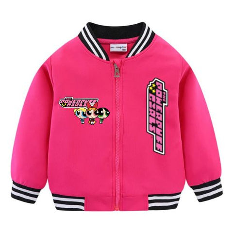 KIDS VARSITY JACKET POWERPUFF